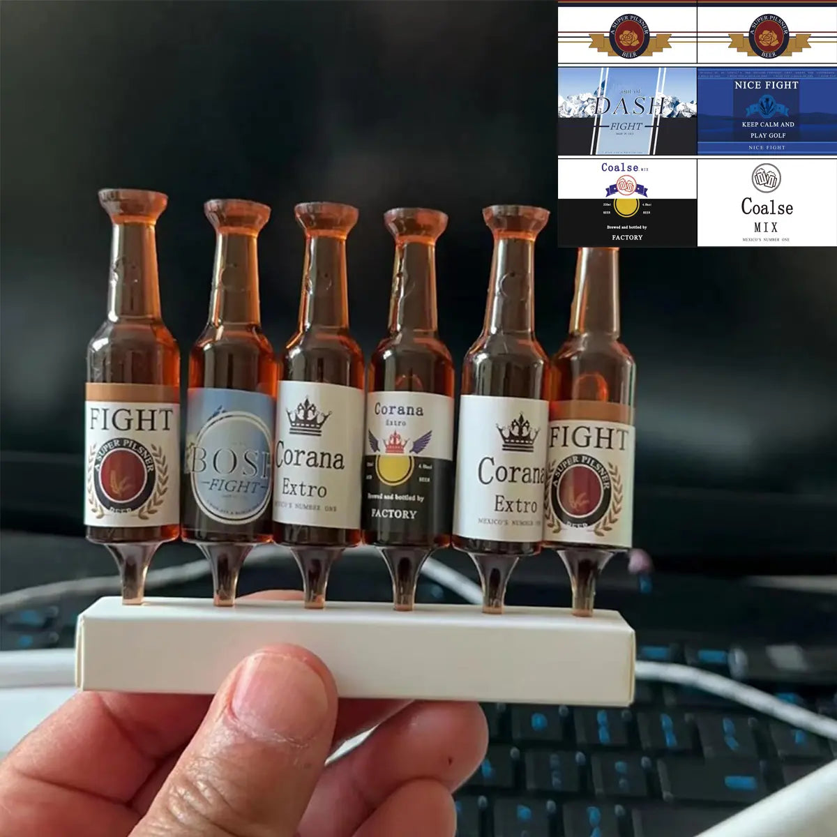 6 Pack Plastic Beer Bottle Golf Tees , the Perfect and Funny Gift for Men, Funny Golf Accessories