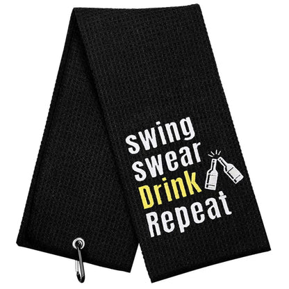 Golf Towel, Funny Slogan Golf Towel, Golf Accessories for Outdoor