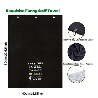 Golf Towel, Funny Slogan Golf Towel, Golf Accessories for Outdoor