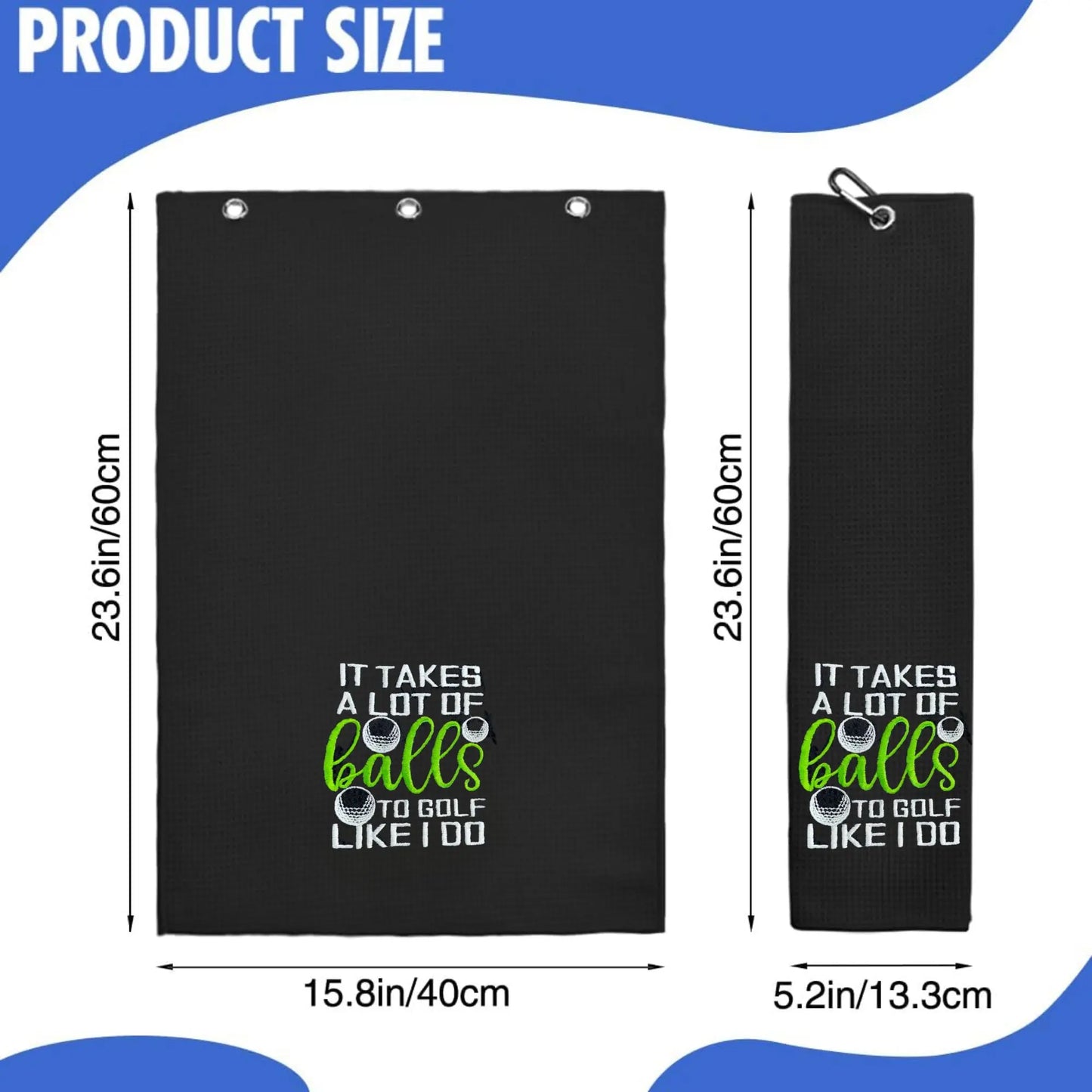 Golf Towel, Funny Slogan Golf Towel, Golf Accessories for Outdoor