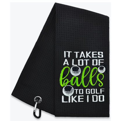 Golf Towel, Funny Slogan Golf Towel, Golf Accessories for Outdoor