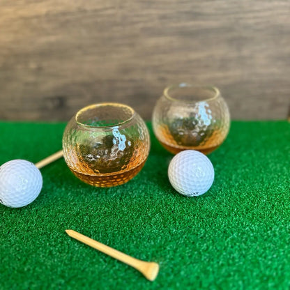 Personalized Golf Whiskey Glass Engraved with Initials - Stylized Golf Rocks Design for Golfer and Groomsmen, Ideal Gift for Father'S Day - Bottles