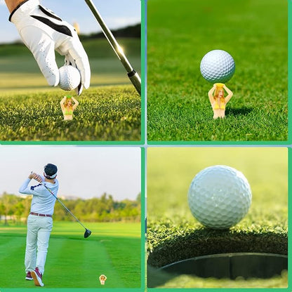Plastic Golf Tees (Bikini Ladies) - 6Pcs