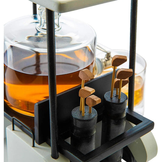 Golf Decanter Whiskey Decanter and Whiskey Glasses