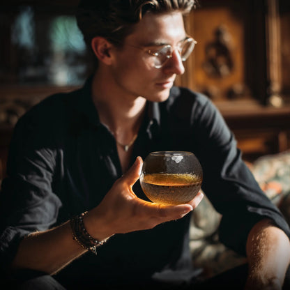 Personalized Golf Whiskey Glass Engraved with Initials - Stylized Golf Rocks Design for Golfer and Groomsmen, Ideal Gift for Father'S Day - Bottles